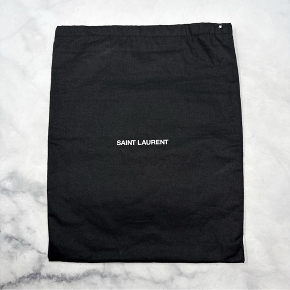 Saint Laurent Bea Mink Fur Leather Square Toe Ankle Strap Stiletto Sandal Heels - Picture 12 of 16